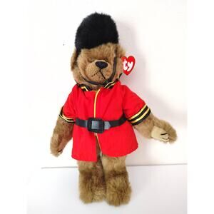 TY Attic Treasures Collection Malcolm Bear 1993, Vintage Beefeater Jointed